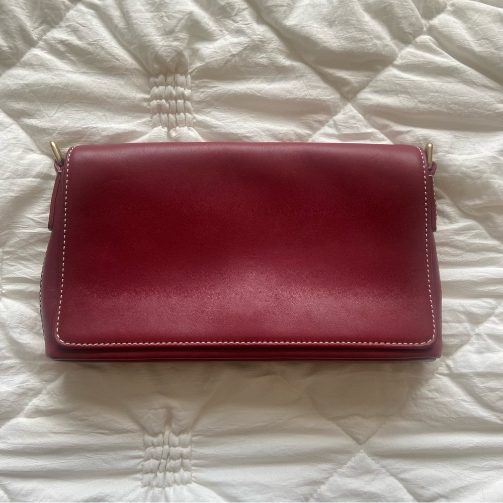 Vintage red Coach handbag